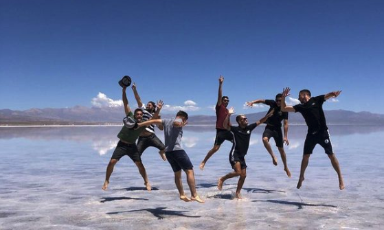 Meet our Team Member: Head of Support & Product at iP Hoteles. Photo with friends in Salinas Grandes - Jujuy, Argentina.